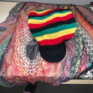 Rasta Slouch Beanie